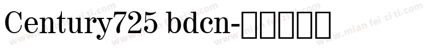 Century725 bdcn字体转换
